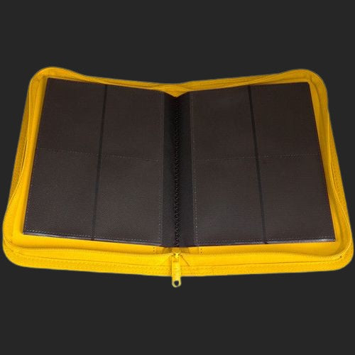 Palms Off Gaming - 4 Pocket Zip Trading Card Binder - Yellow - view 2 - TCGroupAU