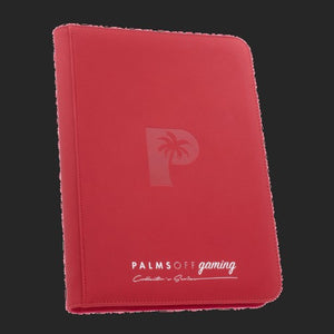 Palms Off Gaming - 9 Pocket Collectors Series Trading Card Binder - Red - TCGroupAU