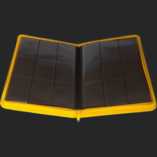 Palms Off Gaming - 9 Pocket Zip Trading Card Binder - Yellow - view 2 - TCGroupAU