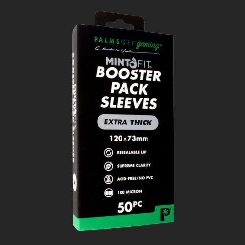 Palms Off Gaming - Booster Pack Mint-Fit Sleeves - Extra Thick - 50pc - TCGroupAU