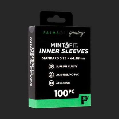 Palms Off Gaming - MintFit Inner Sleeves - Standard Size - 100pc - TCGroupAU