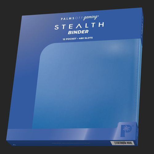 Palms Off Gaming - Stealth 12 Pocket Zip Trading Card Binder - Blue - TCGroupAU