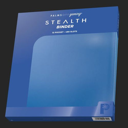 Palms Off Gaming - Stealth 12 Pocket Zip Trading Card Binder - Blue - TCGroupAU