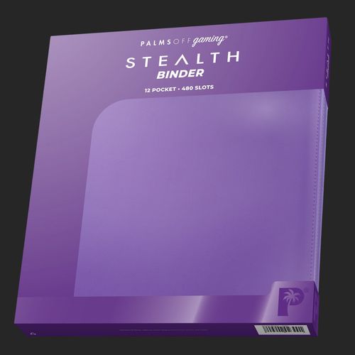 Palms Off Gaming - Stealth 12 Pocket Zip Trading Card Binder - Purple - TCGroupAU
