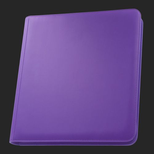 Palms Off Gaming - Stealth 12 Pocket Zip Trading Card Binder - Purple - view 2 - TCGroupAU