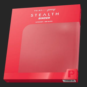 Palms Off Gaming - Stealth 12 Pocket Zip Trading Card Binder - Red - TCGroupAU