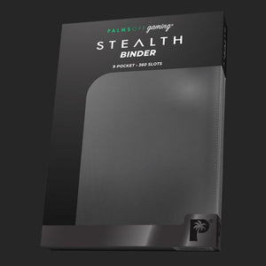 Palms Off Gaming - Stealth 9 Pocket Zip Trading Card Binder - Black - TCGroupAU