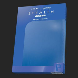 Palms Off Gaming - Stealth 9 Pocket Zip Trading Card Binder - Blue - TCGroupAU
