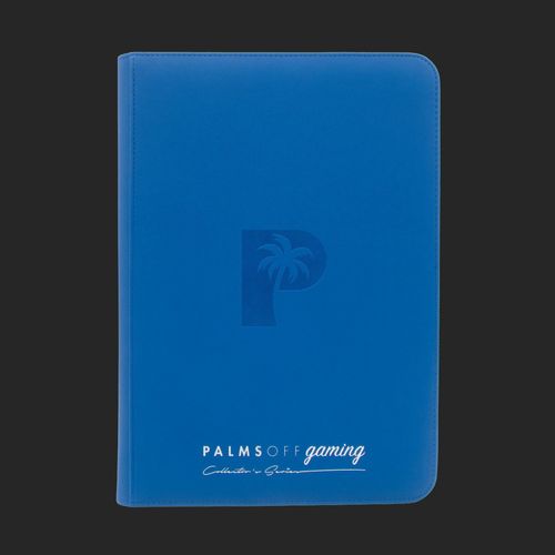 Palms Off Gaming - Top Loader Zip Clear Binder - Blue - 216 Capacity - TCGroupAU