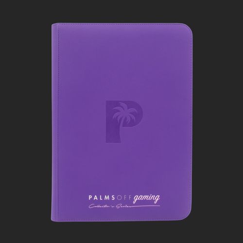 Palms Off Gaming - Top Loader Zip Clear Binder - Purple - 216 Capacity - TCGroupAU
