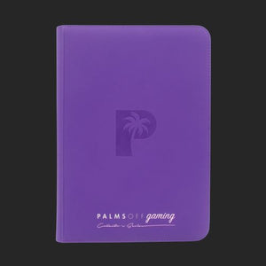 Palms Off Gaming - Top Loader Zip Clear Binder - Purple - 216 Capacity - TCGroupAU