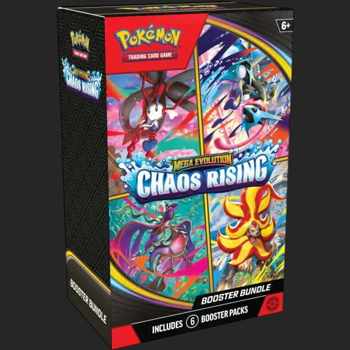 Pokémon Trading Card Game - Mega Evolution ME04 - Chaos Rising - Booster Bundle - TCGroupAU