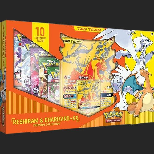 Pokémon Trading Card Game - Reshiram & Charizard GX Premium - Collection Box - TCGroupAU