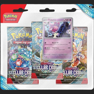 Pokémon Trading Card Game - Scarlet & Violet 7 - Stellar Crown - Three Pack Blister [Assorted] - TCGroupAU