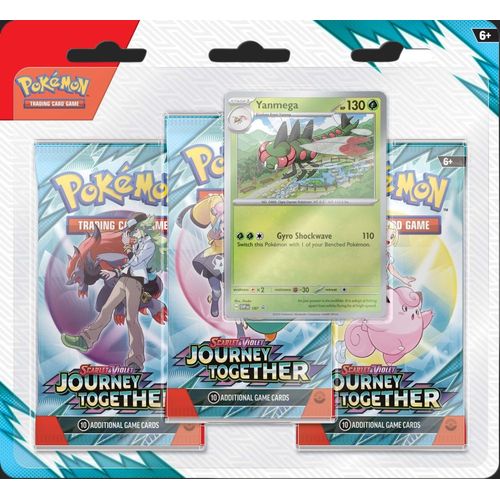 Pokémon Trading Card Game - Scarlet & Violet 9.0 - Journey Together - Three Pack Blister - view 2 - TCGroupAU