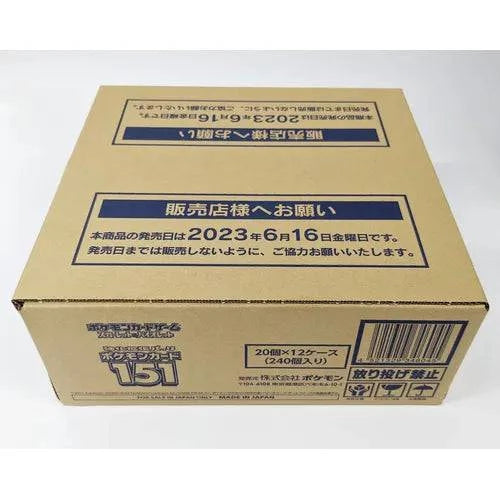 Pokémon Trading Card Game - 151 SV2A - Sealed Case - Japanese - TCGroupAU