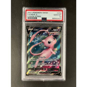 PSA 10 2021 Pokemon SWSH - FA Mew V 250/264 - Fusion Strike - TCGroupAU