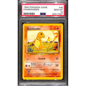 PSA10 - 1999 Pokemon - Charmander 46/102 - TCGroupAU