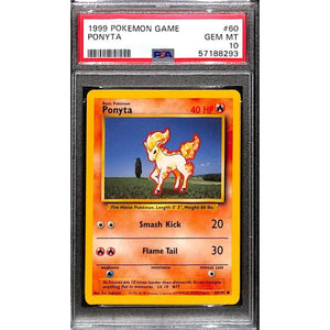 PSA10 - 1999 Pokemon - Ponyta 60/102 - TCGroupAU