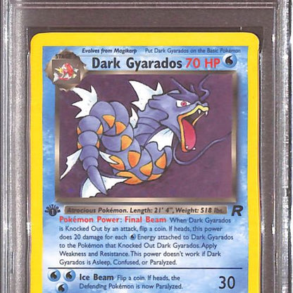 PSA10- 2000 Pokemon - Dark Gyarados Holo 8/82 - 1st Edition Rocket - TCGroupAU