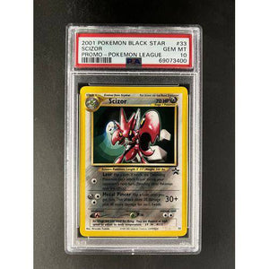 PSA10 2001 Pokemon Black Star Scizor 33 - Promo League - TCGroupAU