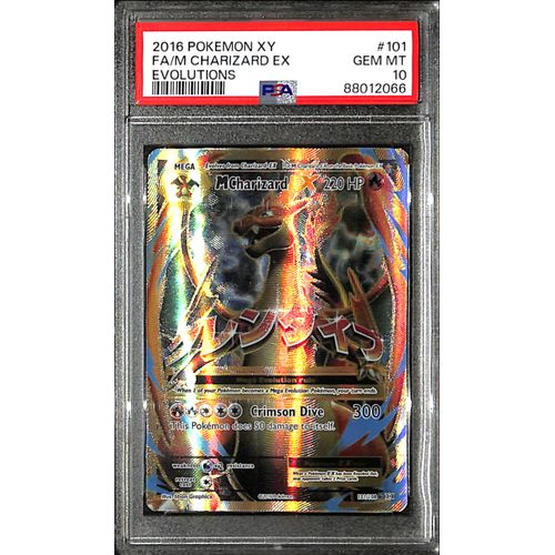 PSA10 - 2016 Pokemon - FA/ M Charizard Ex 101/108 - Evolutions - TCGroupAU
