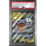 PSA10 - 2019 Pokemon - Blastoise & Piplup Gx 215/236 - Cosmic Eclipse - TCGroupAU