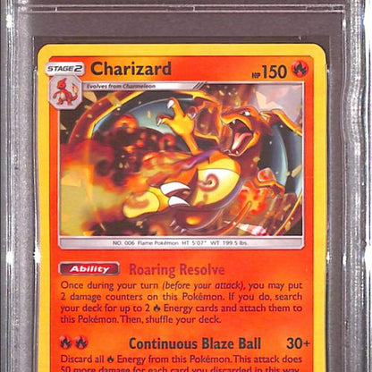 PSA10- 2019 Pokemon - Charizard Holo 14/181 - Team Up Cracked Ice - TCGroupAU
