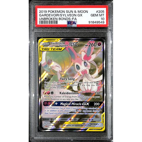 PSA10 - 2019 Pokemon - Gardevoir/Sylveon GX - 205/214 Unbroken Bonds - TCGroupAU