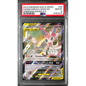 PSA10 - 2019 Pokemon - Gardevoir/Sylveon Gx 205/214 - Unbroken Bonds - TCGroupAU