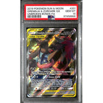 PSA10 - 2019 Pokemon - Greninja & Zoroark Gx 201/214 - Unbroken Bonds - TCGroupAU