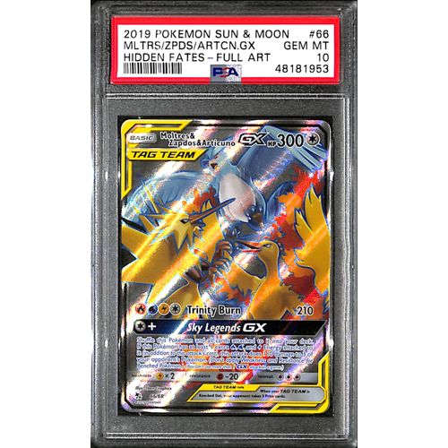 PSA10 - 2019 Pokemon - MLTRS/ZPDS/ARTCN GX 66/68 - Hidden Fates - TCGroupAU