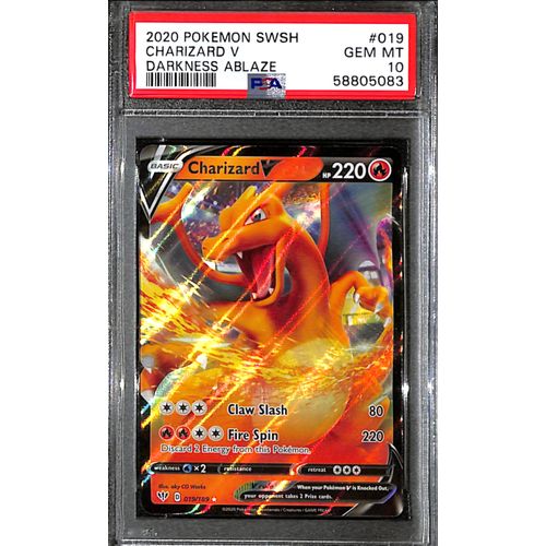 PSA10 - 2020 Pokemon - Charizard V 019/189 - Darkness Ablaze - TCGroupAU