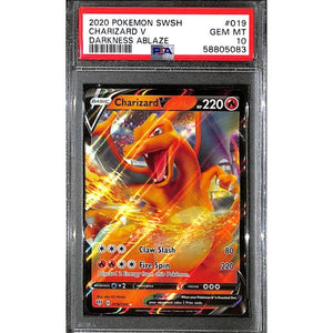 PSA10 - 2020 Pokemon - Charizard V 019/189 - Darkness Ablaze - TCGroupAU