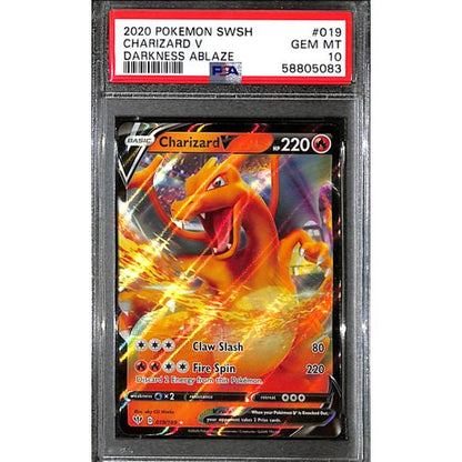 PSA10 - 2020 Pokemon - Charizard V 019/189 - Darkness Ablaze - TCGroupAU