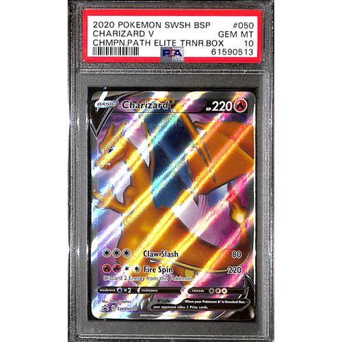 PSA10 - 2020 Pokemon - Charizard V SWSH050 - Champion's Path - TCGroupAU