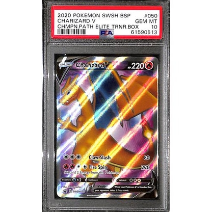 PSA10 - 2020 Pokemon - Charizard V SWSH050 - Champion's Path - TCGroupAU