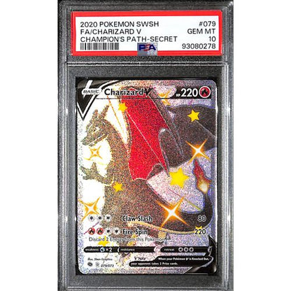 PSA10 - 2020 Pokemon - FA/ Charizard V 079/073 - Champion's Path - TCGroupAU