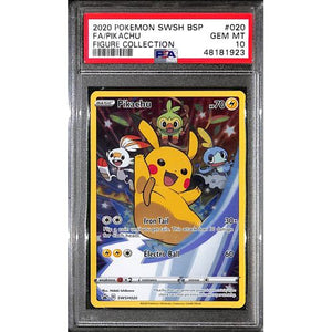 PSA10 - 2020 Pokemon - FA/ Pikachu SWSH020 - Figure Collection - TCGroupAU