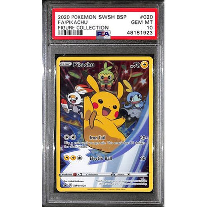 PSA10 - 2020 Pokemon - FA/ Pikachu SWSH020 - Figure Collection - TCGroupAU