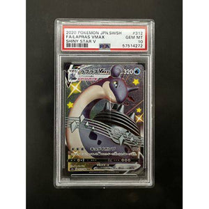 PSA10 2020 Pokemon Jpn - Swsh - Lapras Vmax - 312/190 - Shiny Star V - TCGroupAU
