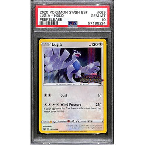 PSA10 - 2020 Pokemon - Lugia Holo SWSH069 - Vivid Voltage Pre-Release - TCGroupAU