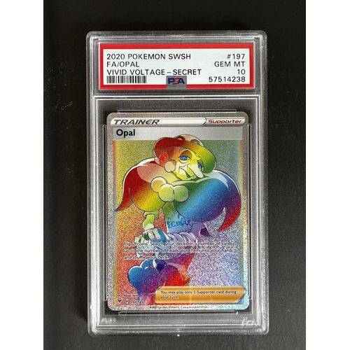 PSA10 2020 Pokemon Swsh - Opal Rainbow - 197/185 - Vivid Voltage - TCGroupAU