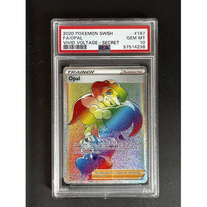 PSA10 2020 Pokemon Swsh - Opal Rainbow - 197/185 - Vivid Voltage - TCGroupAU