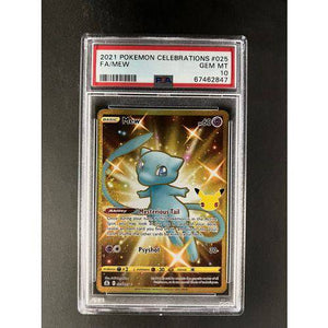 PSA10 2021 Pokemon FA/Mew 025/025 - Celebrations - TCGroupAU