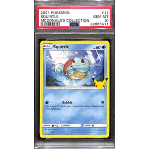 PSA10 - 2021 Pokemon - Squirtle 17/25 - McDonalds Collection - TCGroupAU