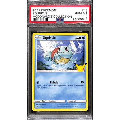 PSA10 - 2021 Pokemon - Squirtle 17/25 - McDonalds Collection - TCGroupAU