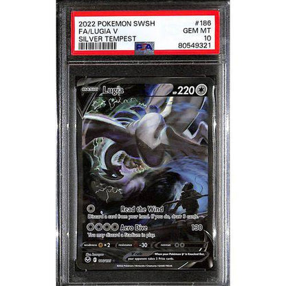 PSA10 - 2022 Lugia SWSH V Alt Art - 186/195 - Silver Tempest - TCGroupAU