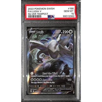 PSA10 - 2022 Pokemon - FA/ Lugia V 186/195 - Silver Tempest - TCGroupAU