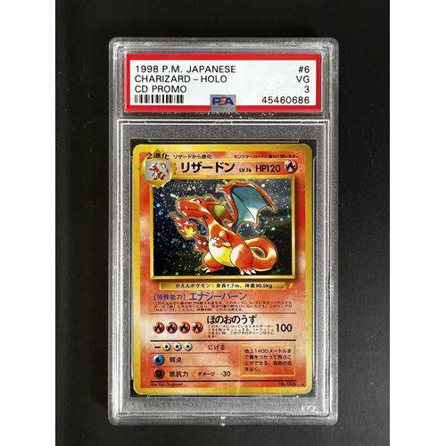 PSA3 - 1998 Japanese - Charizard Holo CD Promo - No.006 - TCGroupAU